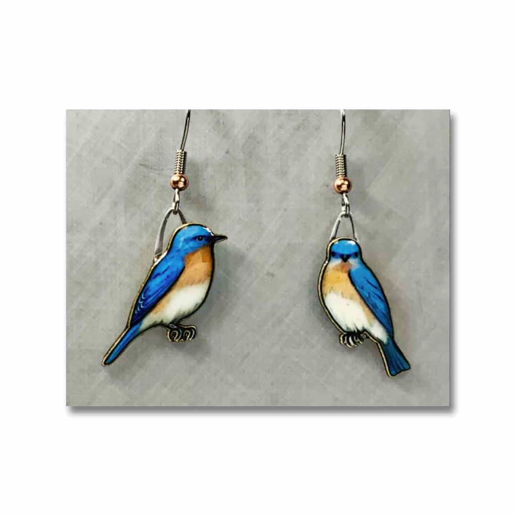 Jabebo Eastern Bluebird Earrings