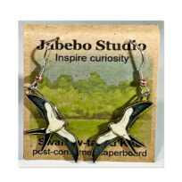 Jabebo Swallow-tailed Kite Earrings, available at The Audubon Shop, the best shop for bird watchers, Madison CT